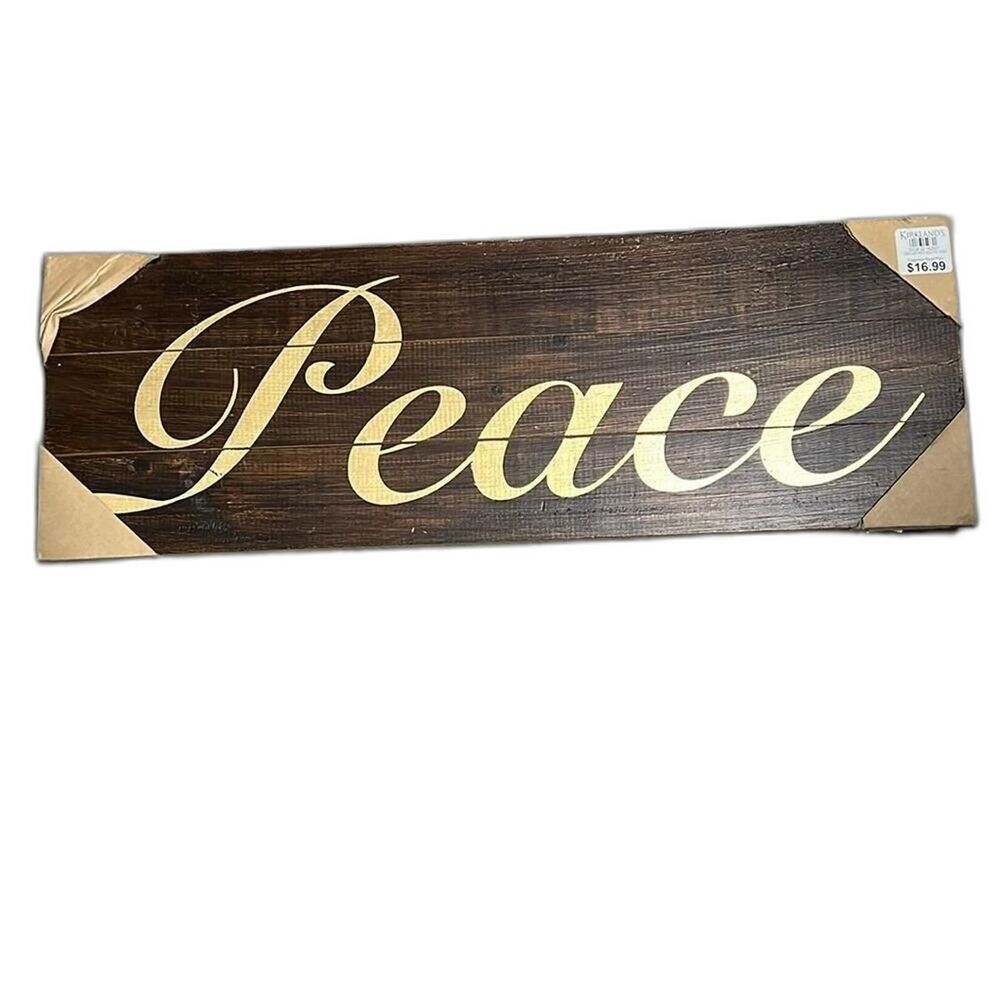 Kirkland sign gold foil Peace Decor-home-accesories